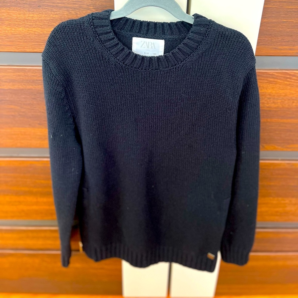 Zara navy sweater for boys size 9-10